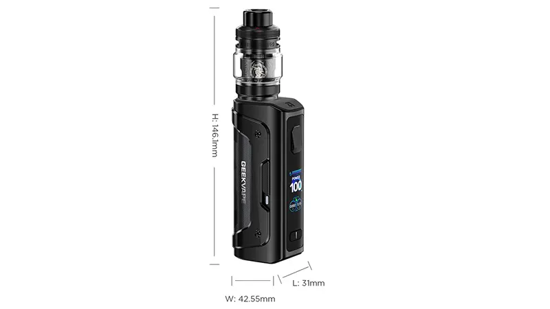 Les dimensions du Kit Aegis Solo 5