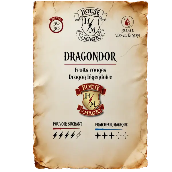 Caractéristique du e-liquide-dragondor-house-of-magi 50ml en jpeg