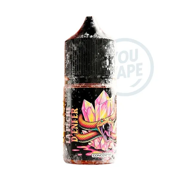 Le concentré La Pêche d’Enfer 30 ml de la gamme Enfer par Vape 47 associe des arômes de pêche, de framboise et de nectarine dans un profil de boisson fruitée à la fraîcheur prononcée.