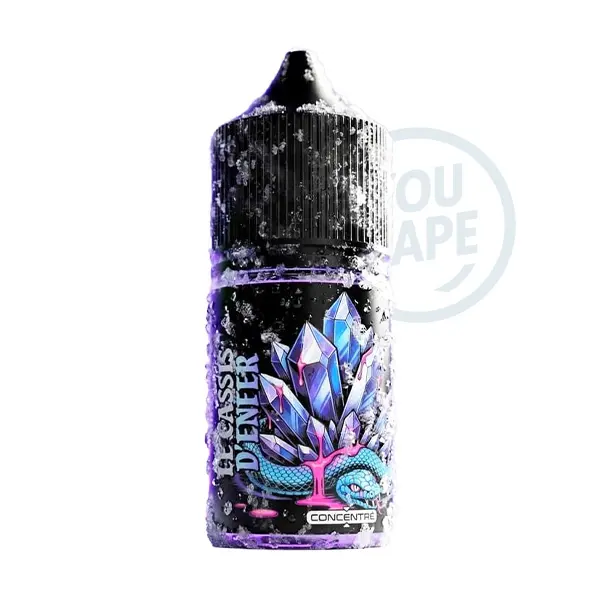 Le concentré Le Cassis d’Enfer 30 ml de la gamme Enfer par Vape 47 associe un arôme de cassis à des notes de fruits rouges et une fraîcheur prononcée.