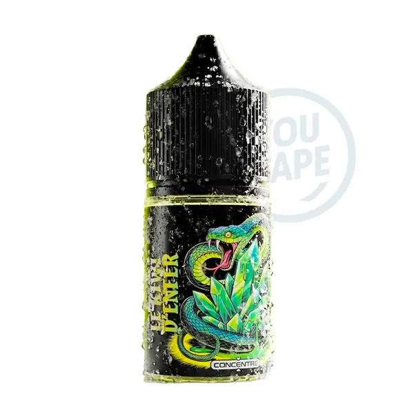 Le concentré La Framboise d’Enfer 30ml de la gamme Enfer par Vape 47 associe des arômes de kiwi jaune, de pastèque et de pomme verte à une note de fraîcheur prononcée.