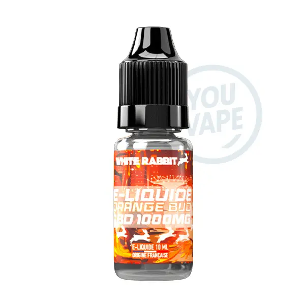 Le eliquide CBD Orange Bud 1000MG de White Rabbit est une saveur d’orange avec des touches florales naturelles.