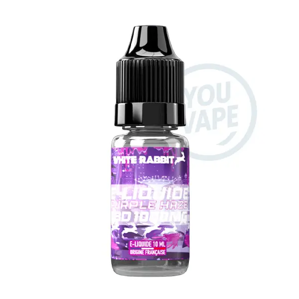 Le eliquide CBD Purple Haze 1000MG de White Rabbit est une saveur plus parfumée et profonde, entre fruits, fleurs et une base résineuse délicate.