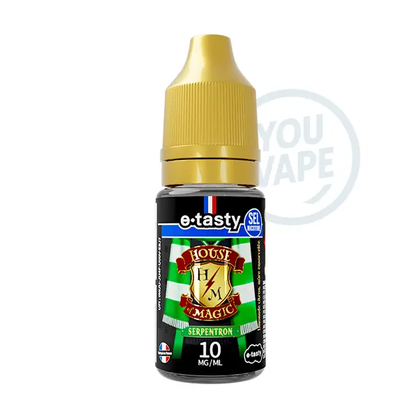 Le e liquide Serpentron salt de la gamme House of Magic par E.Tasty est une saveur de limonade citron avec des mûres et un effet frais au sel de nicotine.