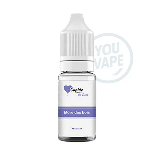 Le e liquide Mure des Bois de Cupide est une saveur fruité avec de la mûre et des fruits rouges.