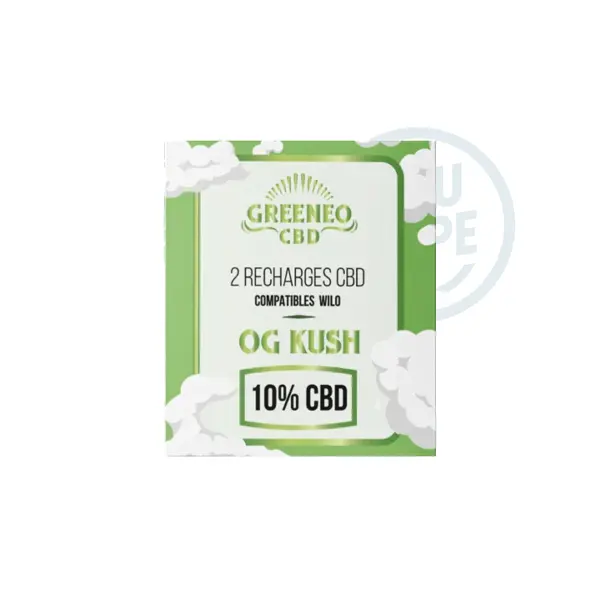 Recharge CBD Wilo Og kush par Greeneo