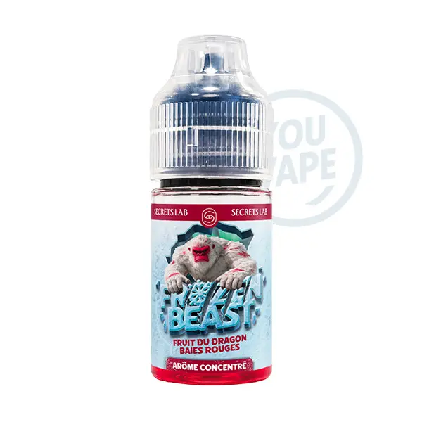L'arôme concentré Fruit du Dragon Baies Rouges 30ml de Frozen Beast est un duo fruité bien frais.