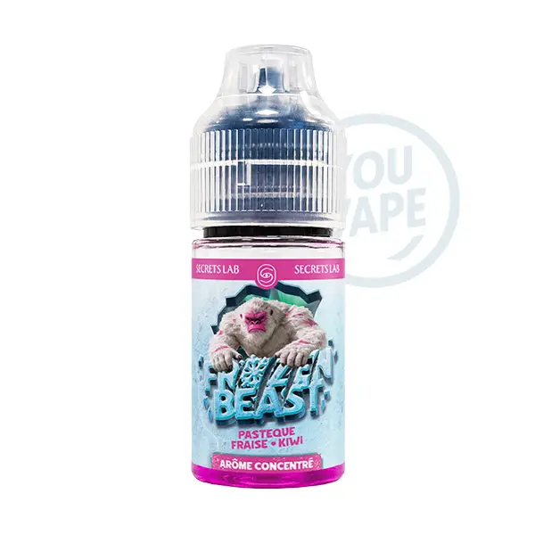 Le concentré Pastèque Fraise Kiwi 30ml de Frozen Beast est un trio fruité bien frais.