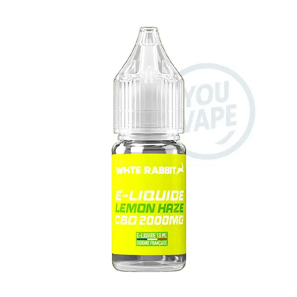 Le eliquide CBD Lemon Haze 2000MG de White Rabbit est une recette au goût bien connu de la fleur de cannabis avec un mélange subtil de notes citronnées et acidulées.