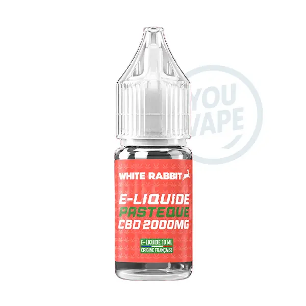 Le eliquide CBD Pastèque 2000MG de White Rabbit est une recette avec un mélange fruité.