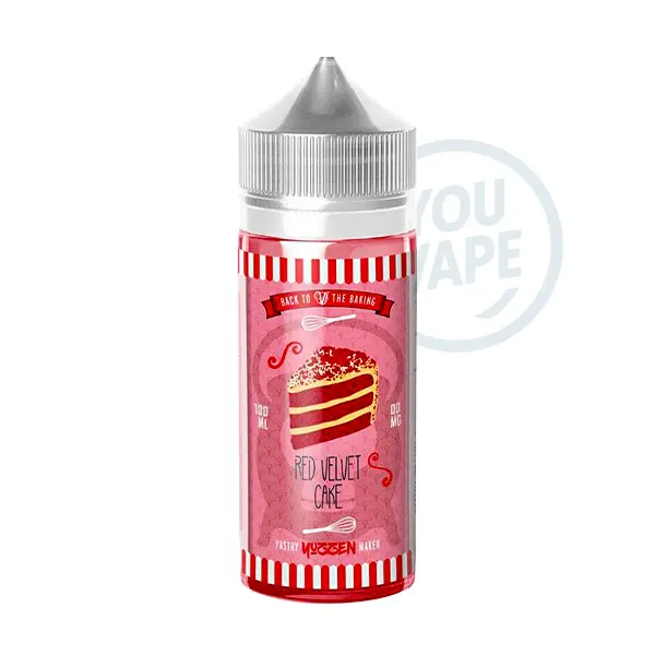 Le e liquide Red Velvet Cake 100ml de Vape Institut est une saveur de gâteau avec de la crème et du chocolat