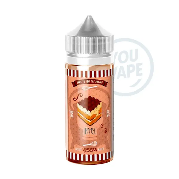 Le e liquide Tiramisu 100ml de Vape Institut est une saveur de gâteau avec de la crème, du biscuit et du café.